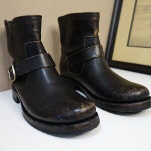 Frye Veronica Flex Bootie Antique Black Leather Women's Size 8
